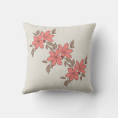 "フローラエレガンス角枕 – 美しい花 クッション (裏面)