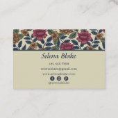 フローラエレガンス | スタイリッシュモダン 名刺 (裏面)