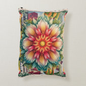 フローラエレガンス：ドイツのスタンプアート アクセントクッション (裏面(縦))