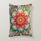 フローラエレガンス：ドイツのスタンプアート アクセントクッション (正面(垂直))