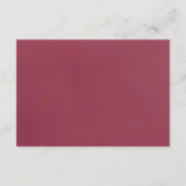 フローラエレガンス、ピンクスパークル結婚ズコレクション エンクロージャーカード (裏面)