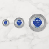 フローラエレガンス&メタリック銀色の花 コンフェッティ (正面)