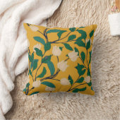 フローラエレガンス：ヴィンテージリーフィパターン。 クッション (ブランケット)