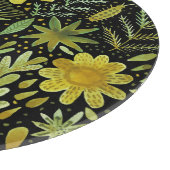 フローラエレガンス:ヴィンテージ水のカラーパターン カッティングボード (角)