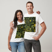 フローラエレガンス:ヴィンテージ水のカラーパターン Tシャツ (ユニセックス)