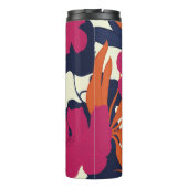 フローラエレガンス：抽象芸術パターン タンブラー (裏面)