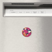 フローラエレガンス：抽象芸術パターン マグネット (インサイチュ (食洗機))