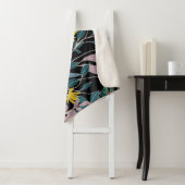 フローラエレガンス：抽象芸術ヴィンテージ背景 シェルパブランケット (インサイチュ)