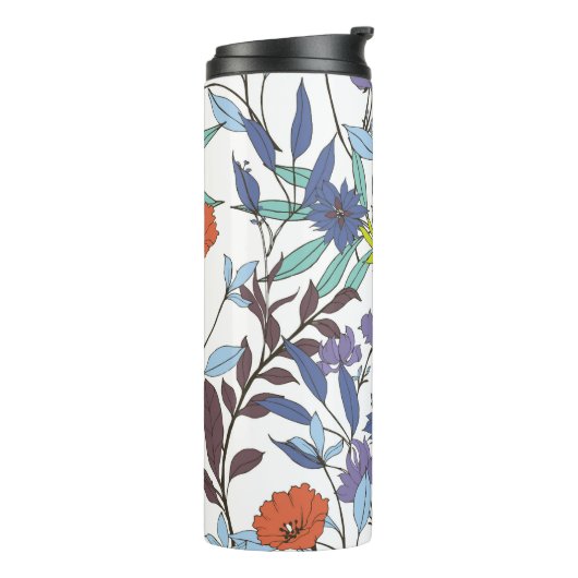 フローラエレガンス、抽象芸術ヴィンテージ背景。 タンブラー (回転左)