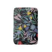 フローラエレガンス：抽象芸術ヴィンテージ背景 バスマット (正面縦)