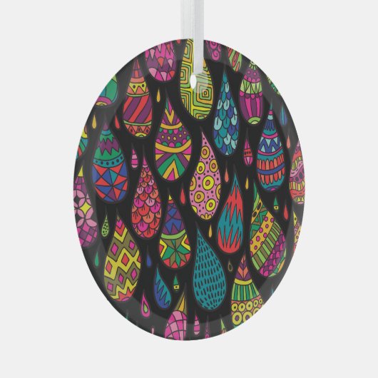 フローラエレガンス、抽象芸術背景。 ガラスオーナメント (正面右)