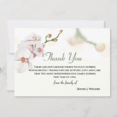 フローラエレガントありがとうメモリアルカード サンキューカード (正面)