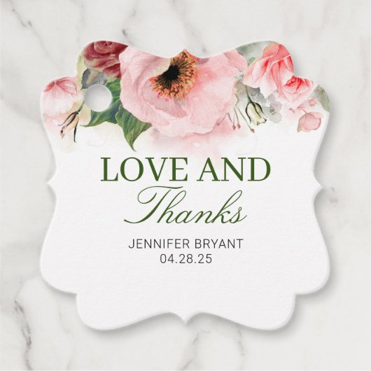 フローラエレガントありがとう フェイバータグ (正面)