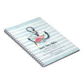 フローラエレガントいかりモノグラムクワイエットタイム ノートブック (右側)