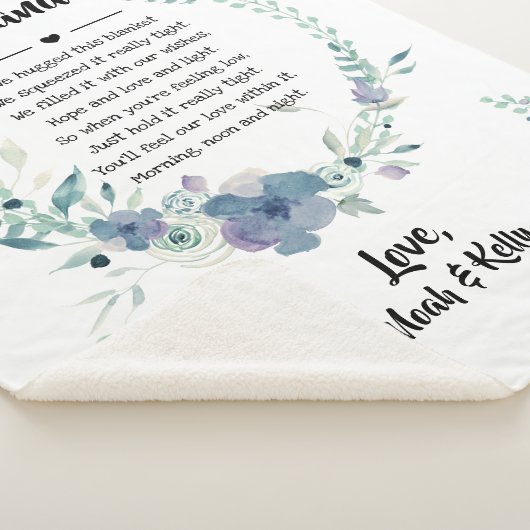 フローラエレガントおばあちゃん七孫引用文 シェルパブランケット (3/4)