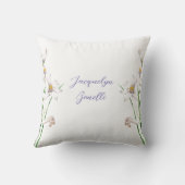 フローラエレガントかわいい書道の名前 クッション (裏面)