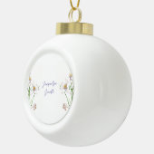 フローラエレガントかわいい書道の名前 セラミックボールオーナメント (右)