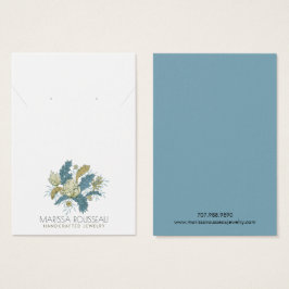 フローラエレガントつる植物イヤリングネックレスディスプレイカード