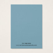 フローラエレガントつる植物イヤリングネックレスディスプレイカード (裏面)