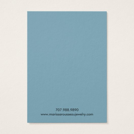 フローラエレガントつる植物イヤリングネックレスディスプレイカード (裏面)