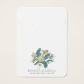 フローラエレガントつる植物イヤリングネックレスディスプレイカード (正面)