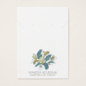 フローラエレガントつる植物イヤリングネックレスディスプレイカード (正面)