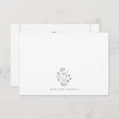 フローラエレガントつる植物 ノートカード (正面/裏面)