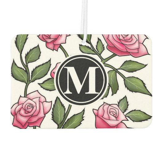 フローラエレガントとモノグラム カーエアーフレッシュナー (裏面)