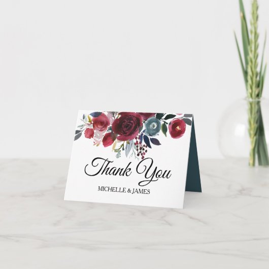 フローラエレガントと熱帯サンキューカード サンキューカード (正面)