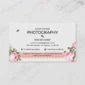 フローラエレガントなウェディングフォトグラファー 名刺 (裏面)