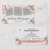 フローラエレガントなウェディングフォトグラファー 名刺 (正面/裏面)