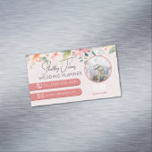 フローラエレガントなウェディングプランナースモールビジネス マグネット名刺 (インサイチュ)