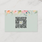 フローラエレガントなウェディングプランナースモールビジネス 名刺 (裏面)