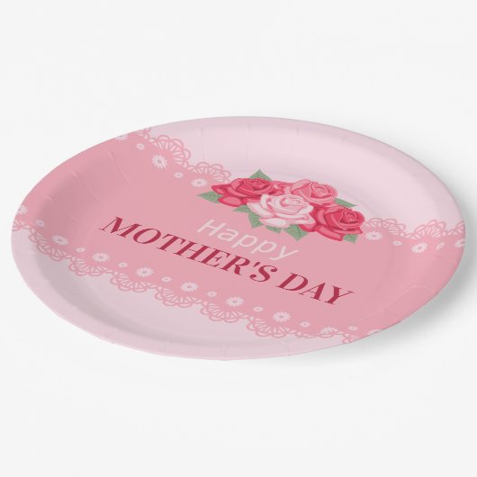 フローラエレガントのお母さんの日|紙プレート ペーパープレート (アングル)