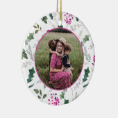 フローラエレガントのクリスマスフォト セラミックオーナメント (右)