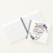 フローラエレガントのシックな手紙 ノートブック (内部)