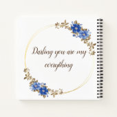 フローラエレガントのシックな手紙 ノートブック (裏面)