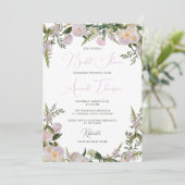 フローラエレガントのシャワー招待 招待状 (スタンド正面)