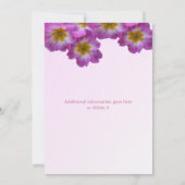 フローラエレガントのシャワー招待 招待状 (裏面)