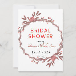 フローラエレガントのブライダルシャワー招待 招待状