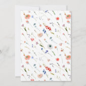 フローラエレガントのブライダルシャワー招待 招待状 (裏面)