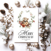 フローラエレガントの水彩メリークリスマスの願い シーズンカード