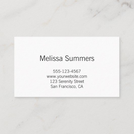 フローラエレガントの白いデイジーをメイソンの瓶に入れる 名刺 (裏面)