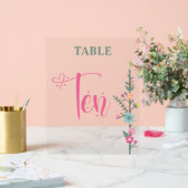 フローラエレガントの結婚テーブル番号TEN アクリルサイン (ウェディング)