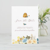 フローラエレガントは日付を保存 招待状 (スタンド正面)