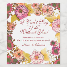 フローラエレガントは私のメイド・オブ・オーナー（花嫁付き添い人） ワインラベル