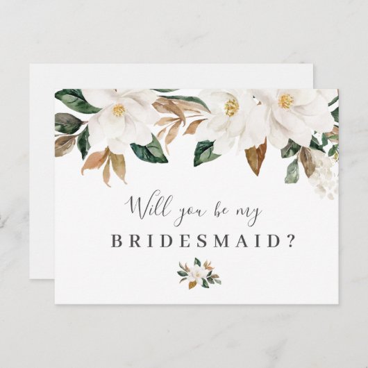 フローラエレガントは私の花嫁の名刺だ インビテーションポストカード (正面/裏面)