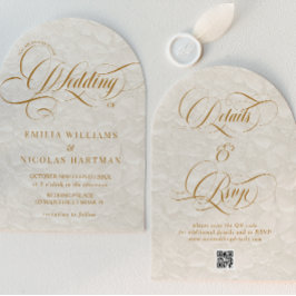 フローラエレガントアイボリーが全て自分の中に結婚ある 招待状