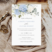 フローラエレガントアジサイ結婚グリーンリー 招待状