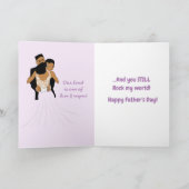 フローラエレガントアフリカ系アメリカ人の父の日 カード (内部)